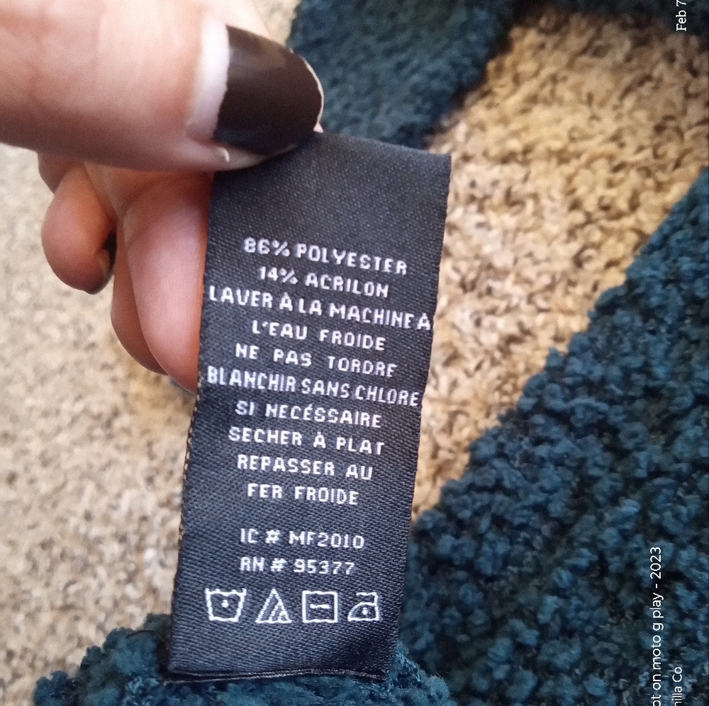 Anthropologie Sanctuary Teddy Popover Sweater Crewneck Green Size Large - Picture 6 of 7